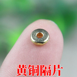 DIY brass jewelry beaded accessories material Bronze septum bead tablet padding Buddha bead hand skewers necklace with wholesale