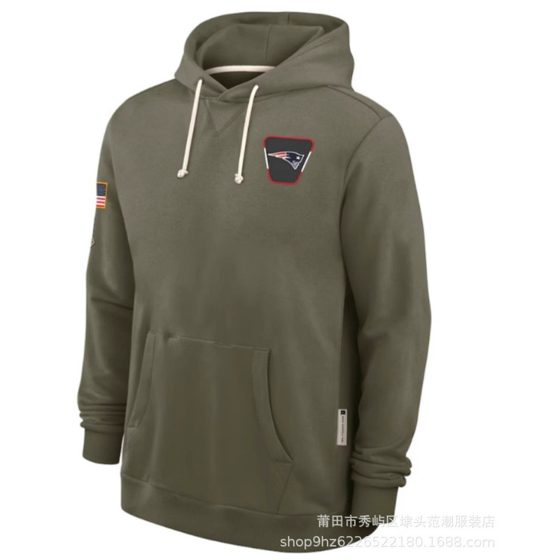 Nfl2025 New Men's Football Tribute Sideline Version Dri-Fit Hoodie Sweatshirt Olive Green Wholesale