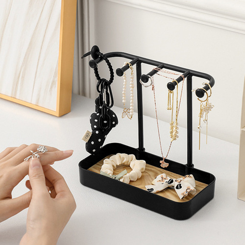 Desktop jewelry rack women's dressing table ring earrings necklace storage rack home hair accessories jewelry display rack