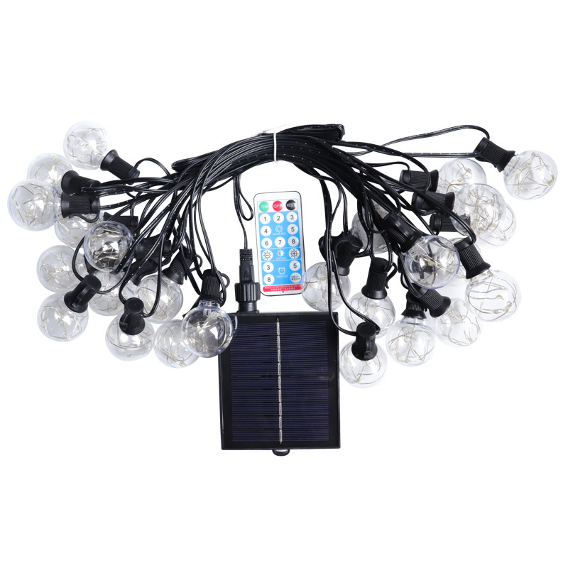 Al Aire Libre camping luz G40 bombilla solar con control remoto carpa impermeable bola decorativa luz patio decorativo luz de la secuencia