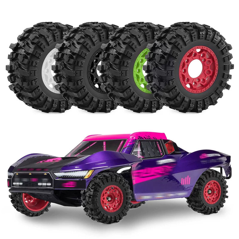 Короткие шины 1/10 со сменными переходниками 12/14/17 мм ARRMA Senton TRX SLASH W286