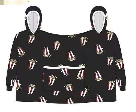 Pareja creativa doble pijama Otoño e Invierno Nuevo suéter con capucha forrado de lana traje de palomitas de maíz desgaste del hogar transfronterizo al por mayor