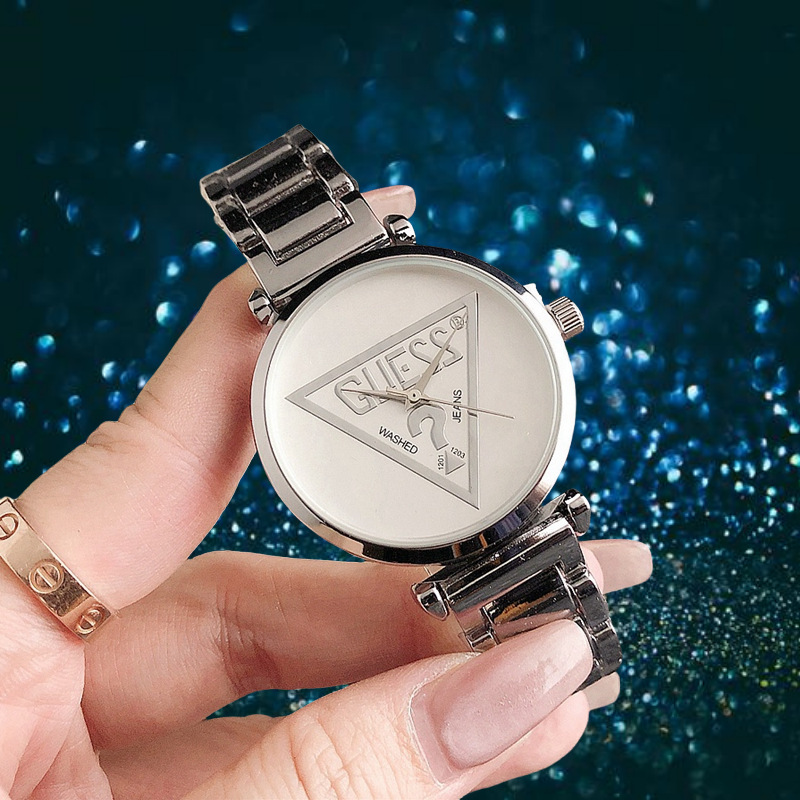 Retro simple design small and exquisite round dial steel band watch fashion trend Korean style Joker quartz watch wholesale