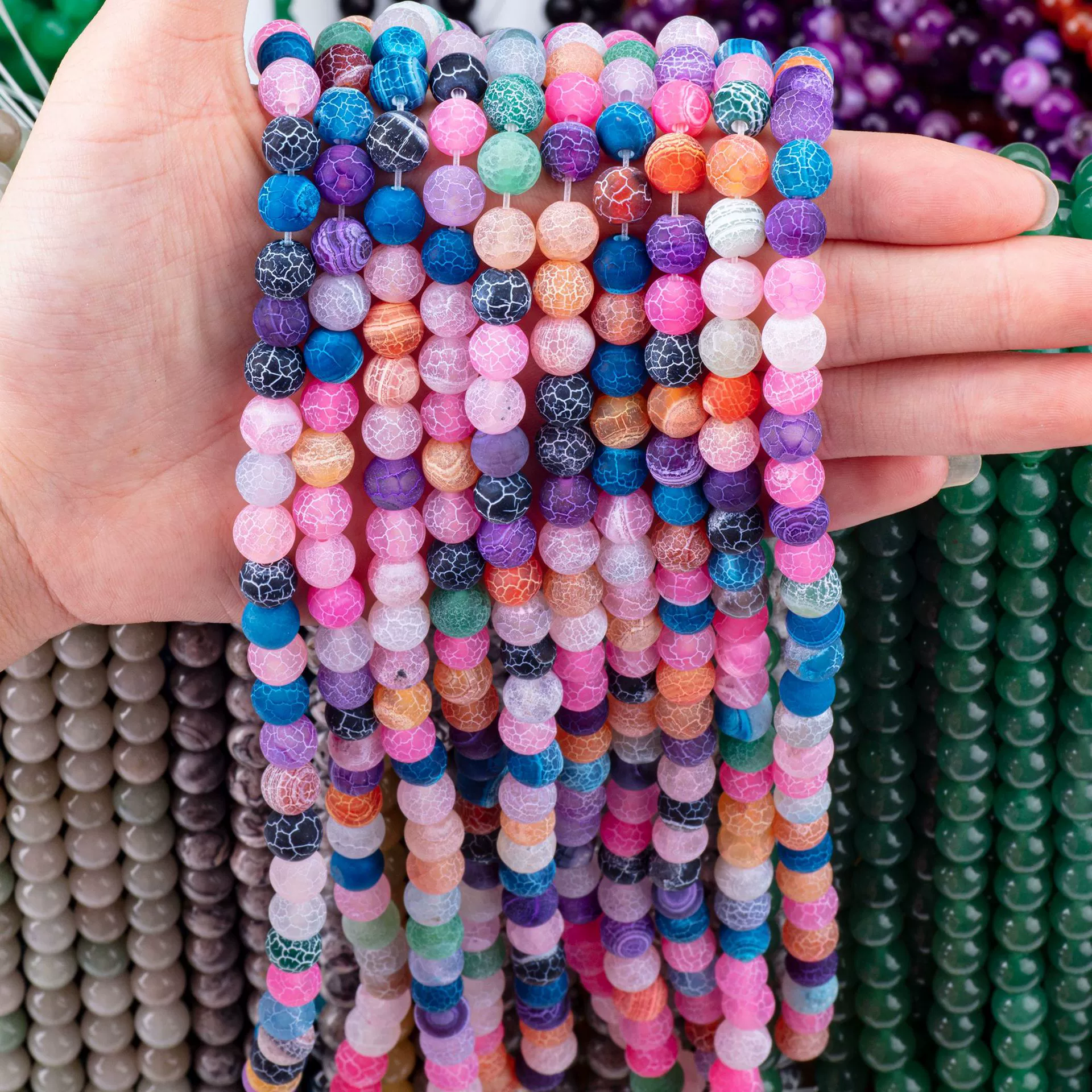 Рассеянный бус выветривания серии агат синий фиолетовый рассыпной бус полуфабрикаты оптом ювелирные аксессуары diy матовый цвет