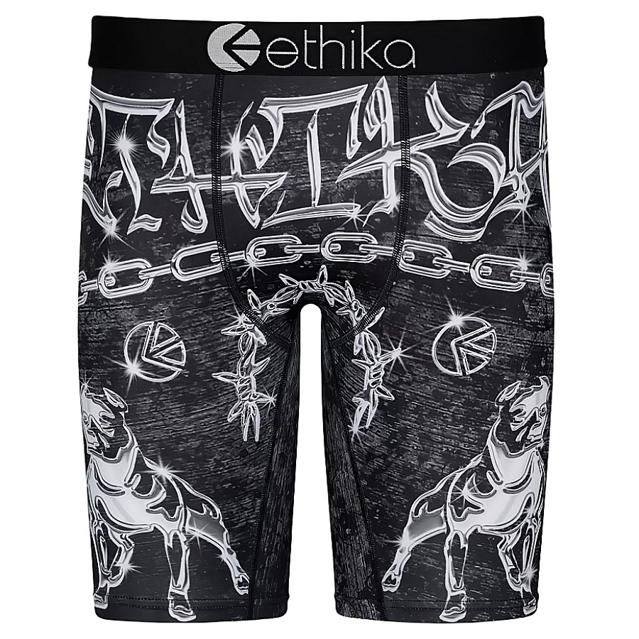 Ethika Men's Underwear Ice Silk Printed Quick-Drying Breathable Boxer Shorts Men's Swimming Shorts 3D Effect