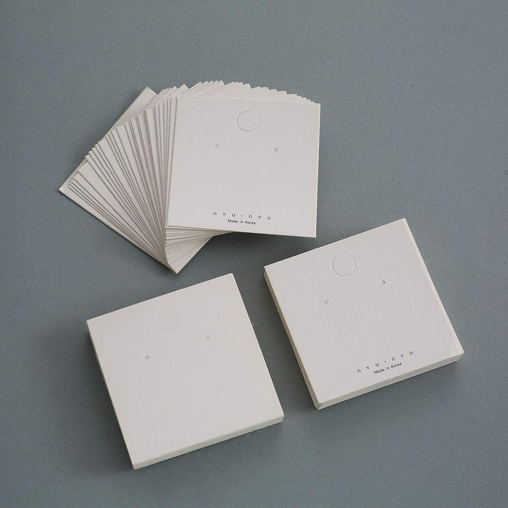 3g Weight 1 Piece Paper Simple Style Daily Solid Color Jewelry Packaging Cards Jewelry Packaging Bags
