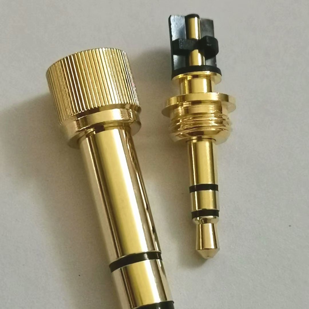 3.5立体9.0盘带螺牙耳机插头 音频线插头