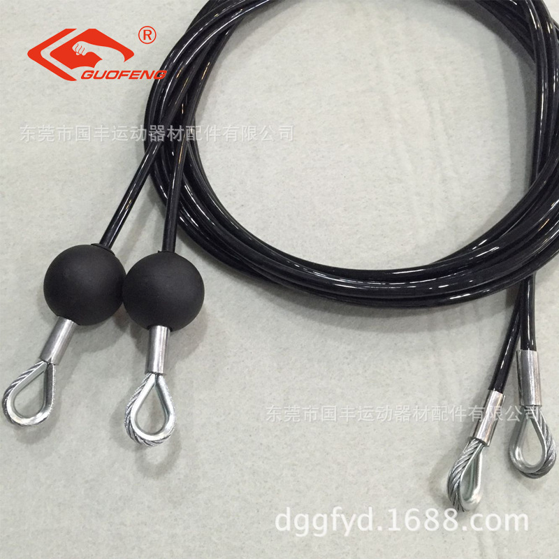 Equipo de ejercicios cuerda de alambre de acero recubierto de pegamento entrenador integral cuerda de alambre de acero equipo deportivo resistente al desgaste cuerda de acero gruesa
