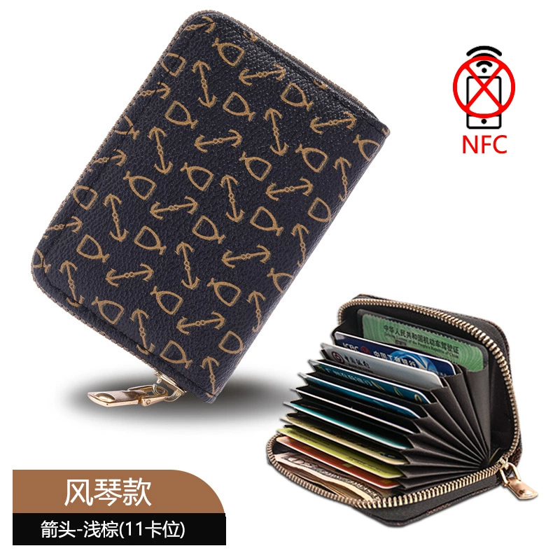 Clsso Organ Card Holder Wallet with Zipper - Korean Style Men's Card Organizer Set