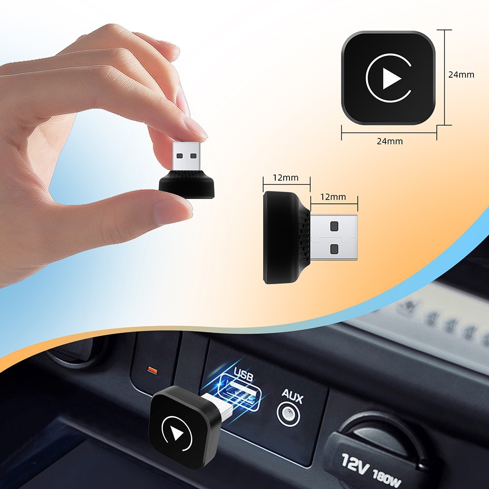 Car Wireless Carplay Box Smart Car Screen Projection Converter 2-in-1 Android Autocarplay Box