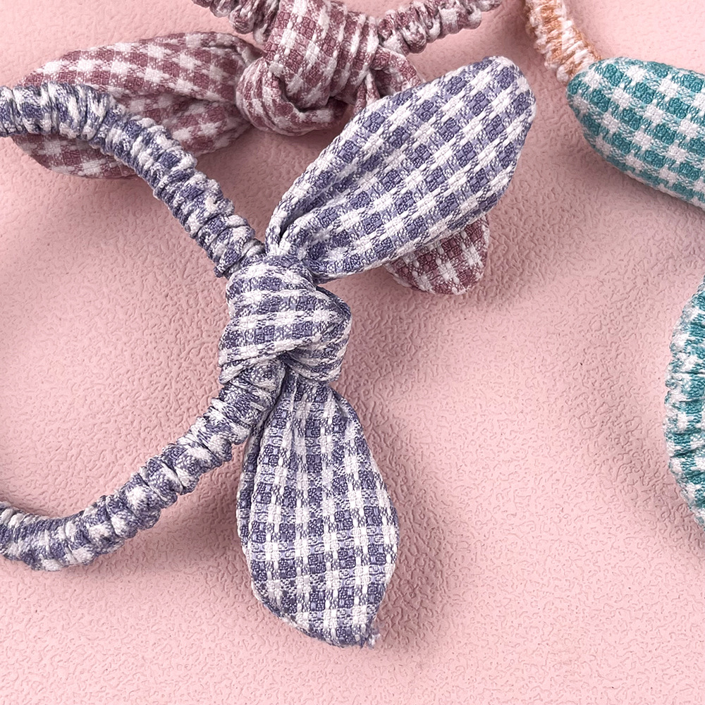 La banda de goma para niños femenina no duele el cabello elástico buena corbata bebé arco banda para el cabello cuerda para el cabello Orejas de conejo coreano accesorios para el cabello femenino