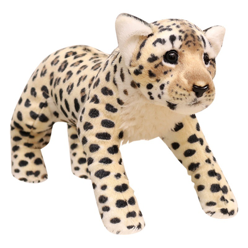 Simulación pequeño Tigre muñeca de peluche de juguete León leopardo muñeca niños comodidad almohada muñeca de trapo actividad regalo