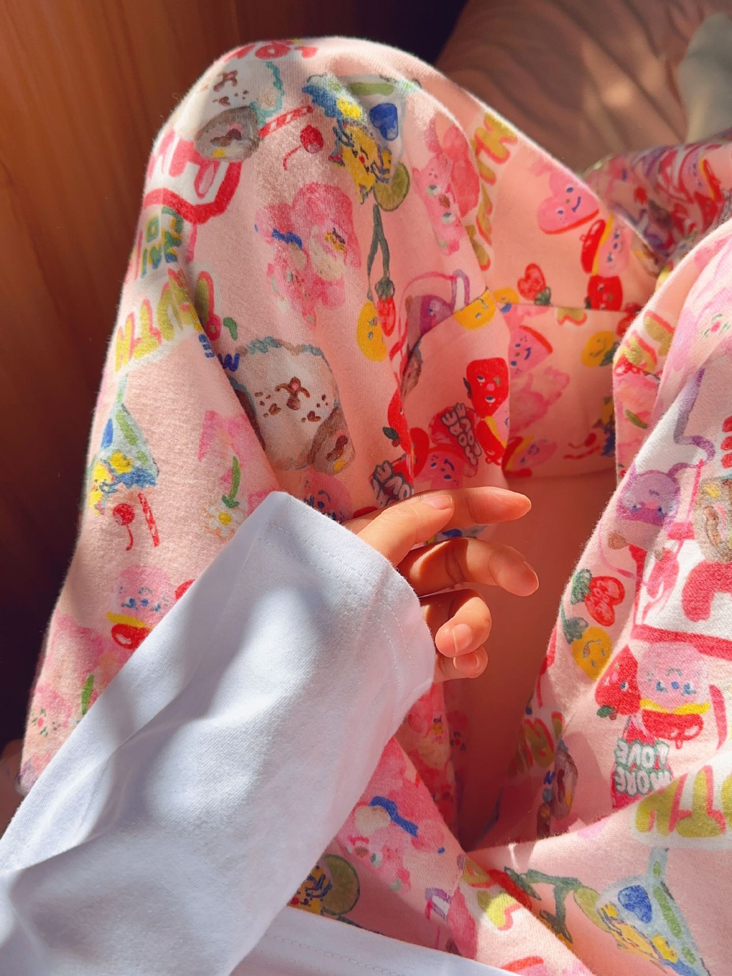 Pijamas sueltos de cereza de manzana de algodón cepillado, pantalones lindos para el hogar