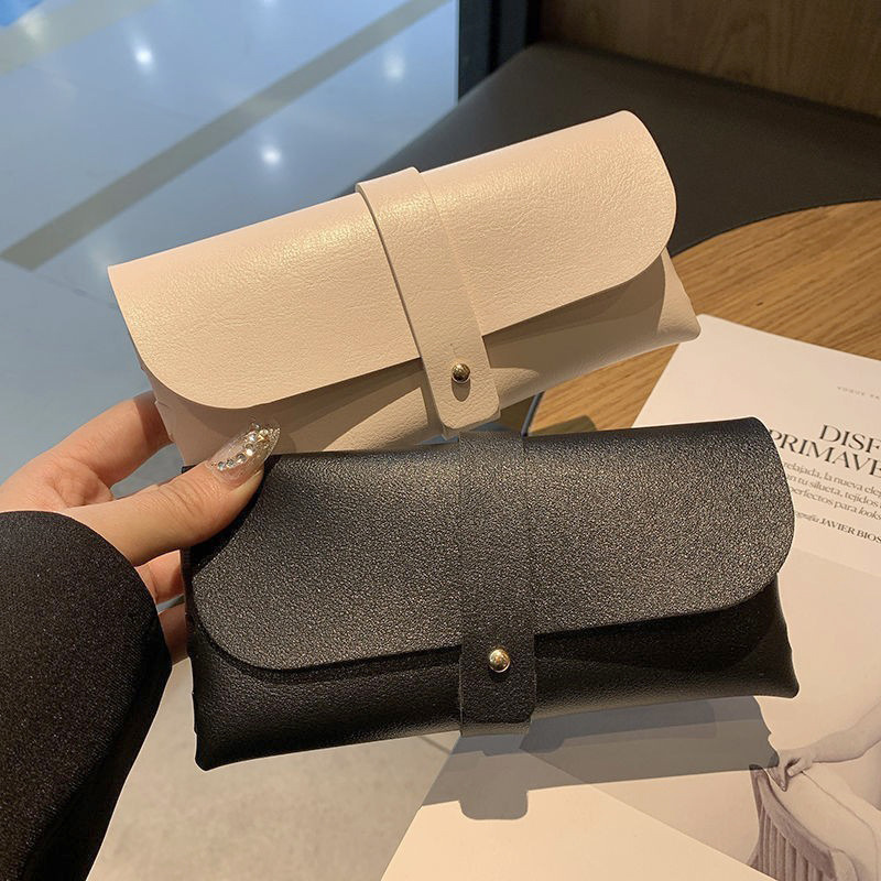 Cross-Border Hot-Selling Outdoor Portable Glasses Bag, Sunglasses Case, Soft Imitation Leather Student Eyeglasses Case