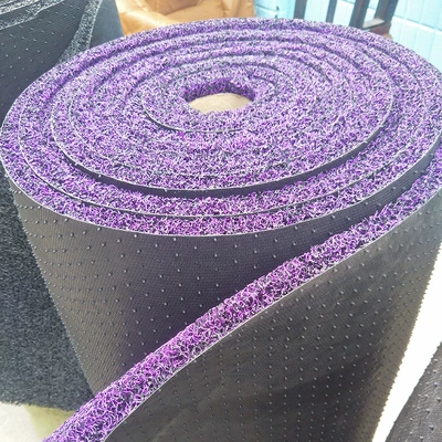 Manufacturer's 20mm Encrypted Car Wire Universal Foot Pad - black-purple-20mm-thick-nail-bottom-12m-x-9m