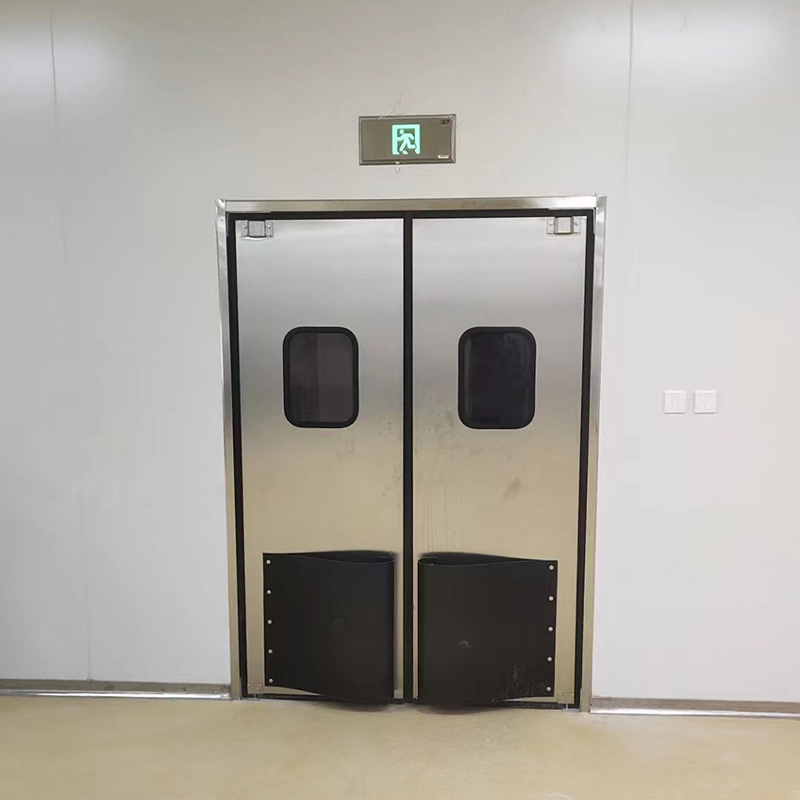 安徽合肥不锈钢防撞门 食品库房物流通道双向门 不锈钢自由门