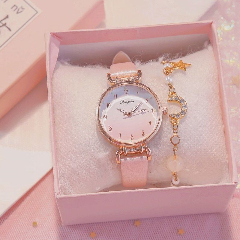 Children's Watch for Girls, Suitable for Middle and High School Students, Ins-Style Light Luxury Niche, High-Value, Simple and Fashionable Niche Quartz Watch