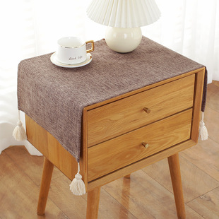 Bedside Table Cover European Style Anti-Slip Dustproof Tv Cabinet Refrigerator Washing Machine Cover Universal Small Square Towel Nordic