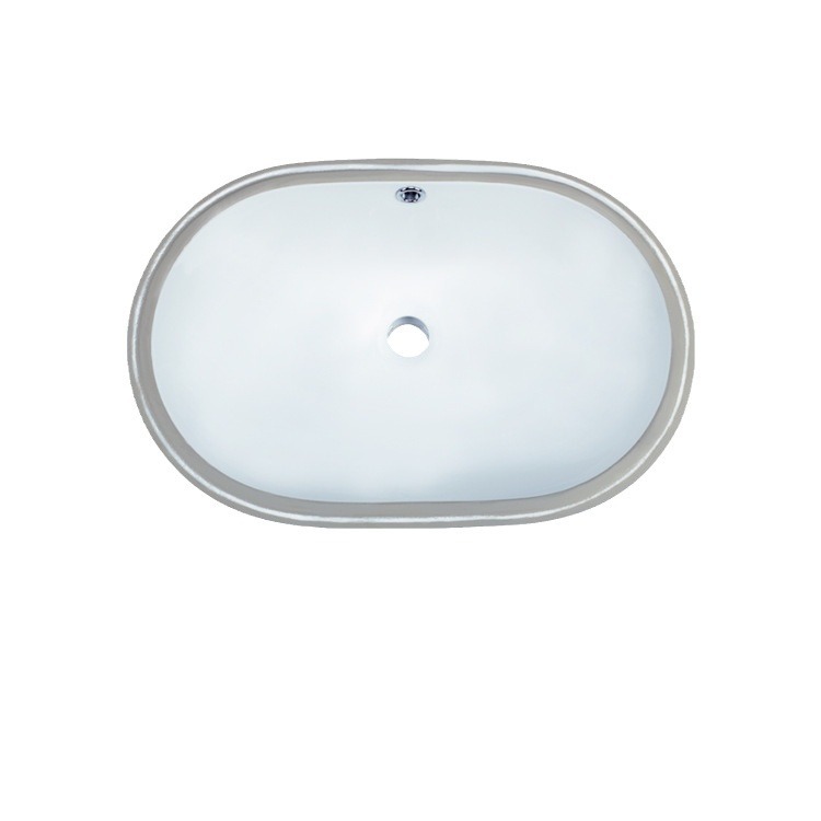 Cerámica lavabo debajo de la mesa incrustado lavabo de cerámica de hotel de alojamiento en casa lavabo de lavado de mano lavabo doméstico lavabo único hogar