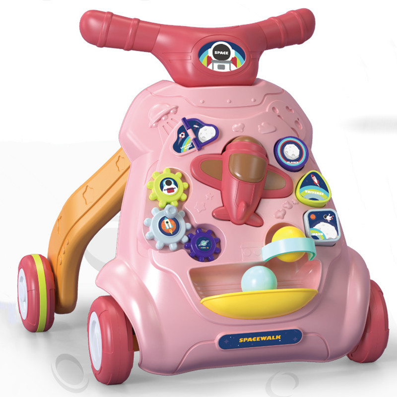 음악 조명이있는 핑크 워커