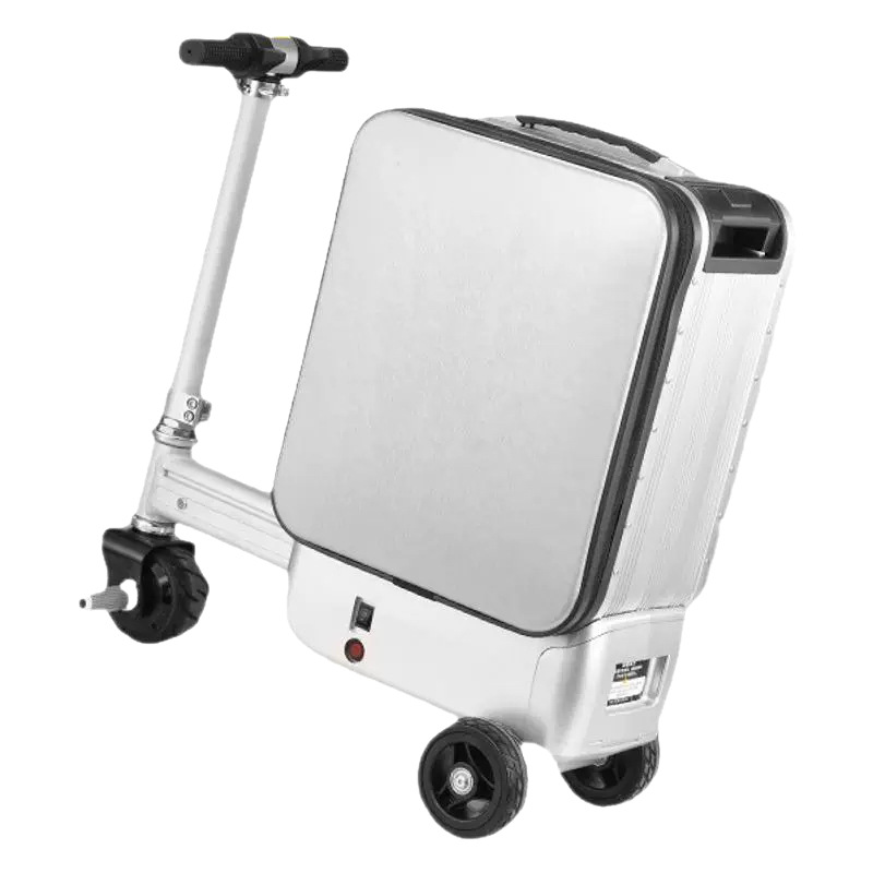 Maleta Eléctrica Retráctil Inteligente Qijiu Yi, Maleta de Viaje con Contraseña de 20 Pulgadas, Maleta de Mano Multifuncional con Ruedas