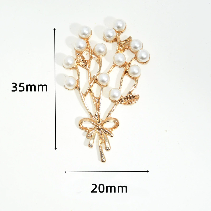 Сплавный материал простой антикварный стиль жемчужина камея ветви imitation pearl розовый букет для невесты аксессуары фанк