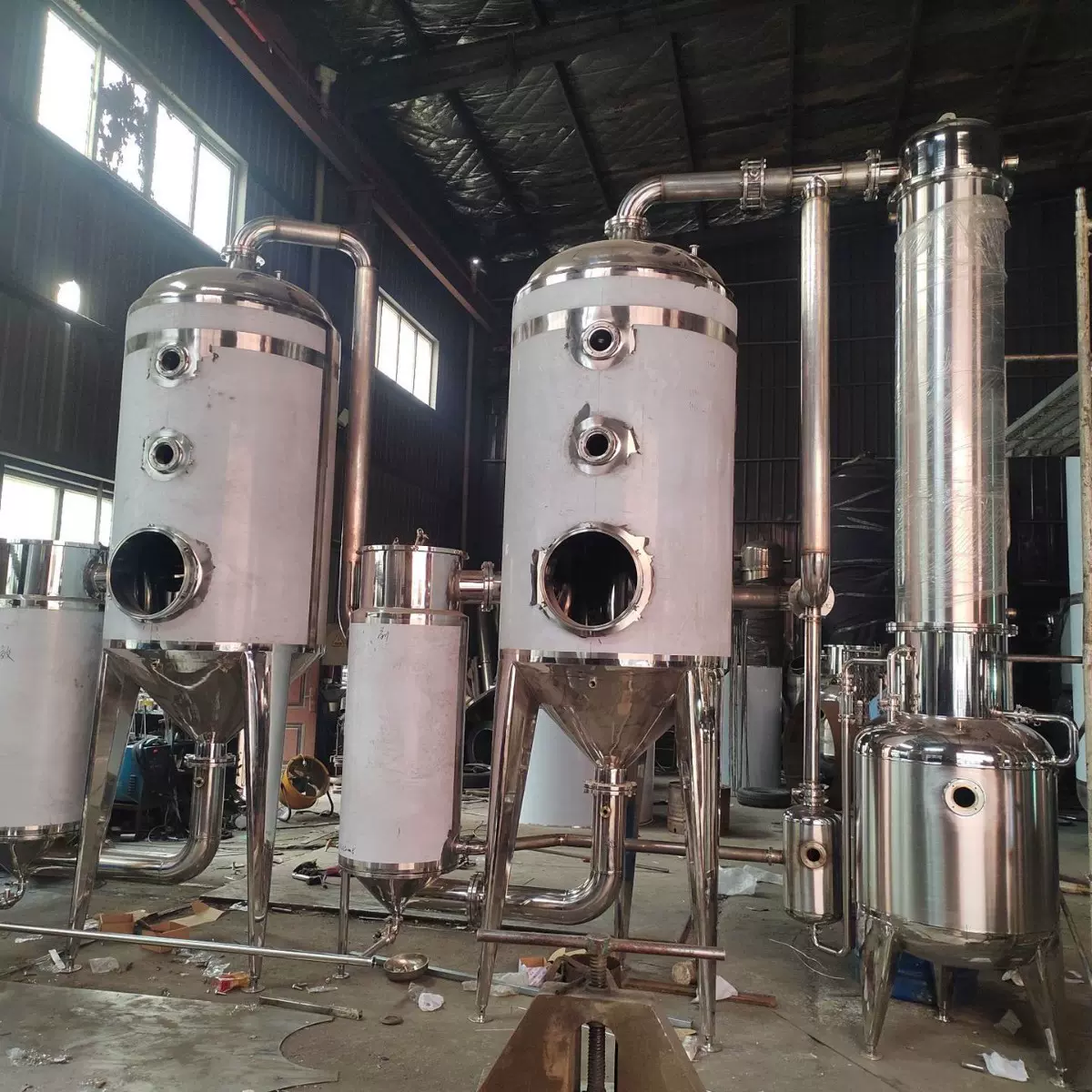 双效外循环浓缩器 双效蒸发器 强制循环蒸发器 蒸发处理设备