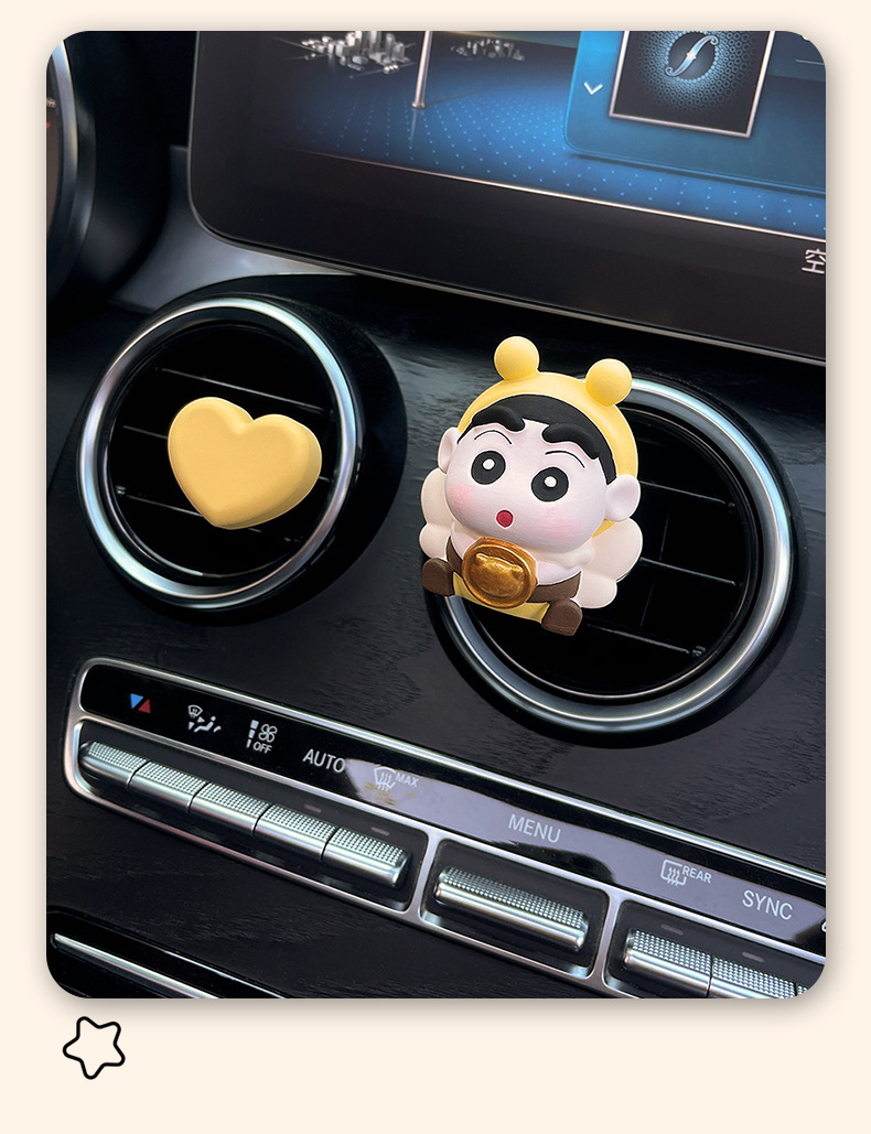 Cute auspicious small new car aromatherapy car air outlet decoration products expansion incense stone car accessories ornaments wholesale