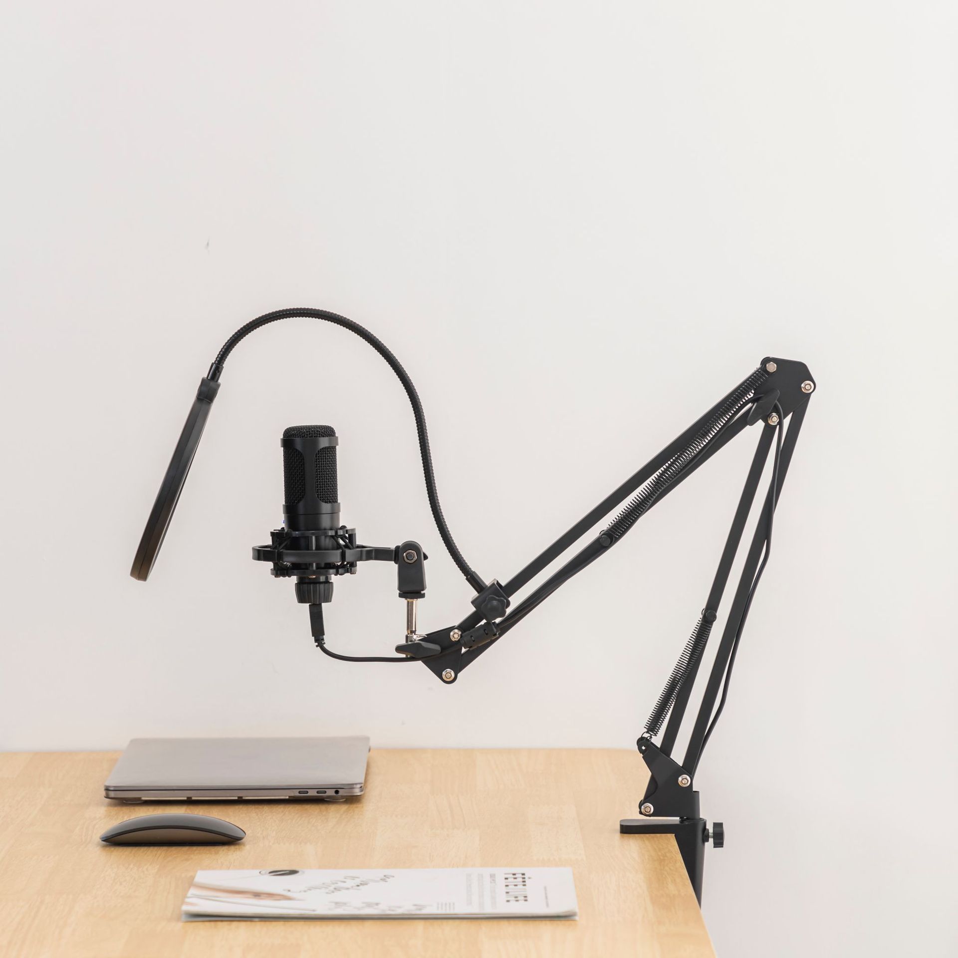 Microfono da tavolo USB personalizzabile con confezione OEM per computer da gioco, microfono di registrazione a condensatore, microfono wireless per_voghion.com