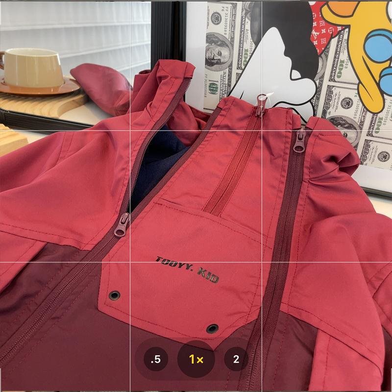 (2개) 중대형 어린이 방풍 기모 따뜻한 재킷 코트 가을과 겨울 2023 새로운 두꺼운 재킷 탑 조수