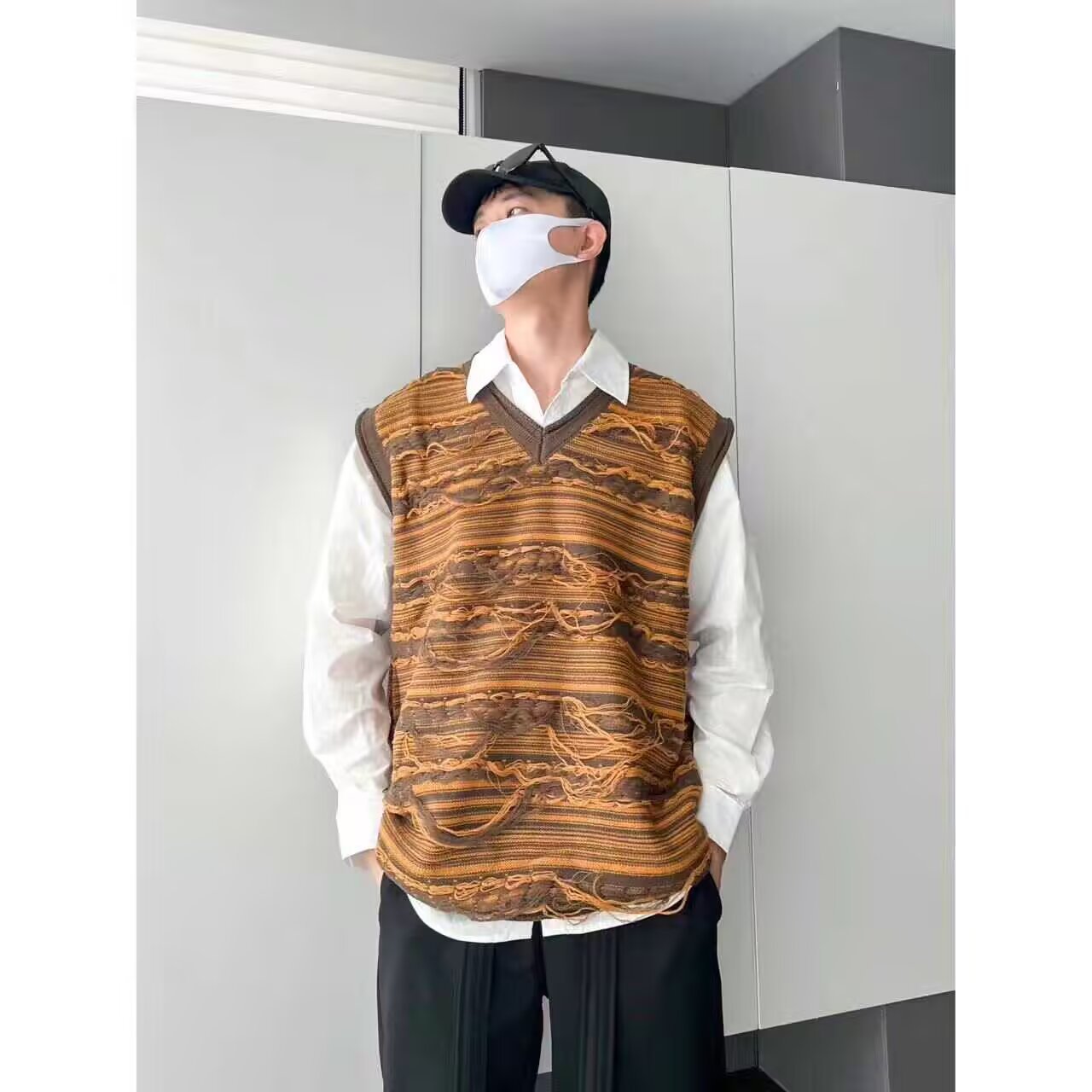 Spring trend knitted sweater