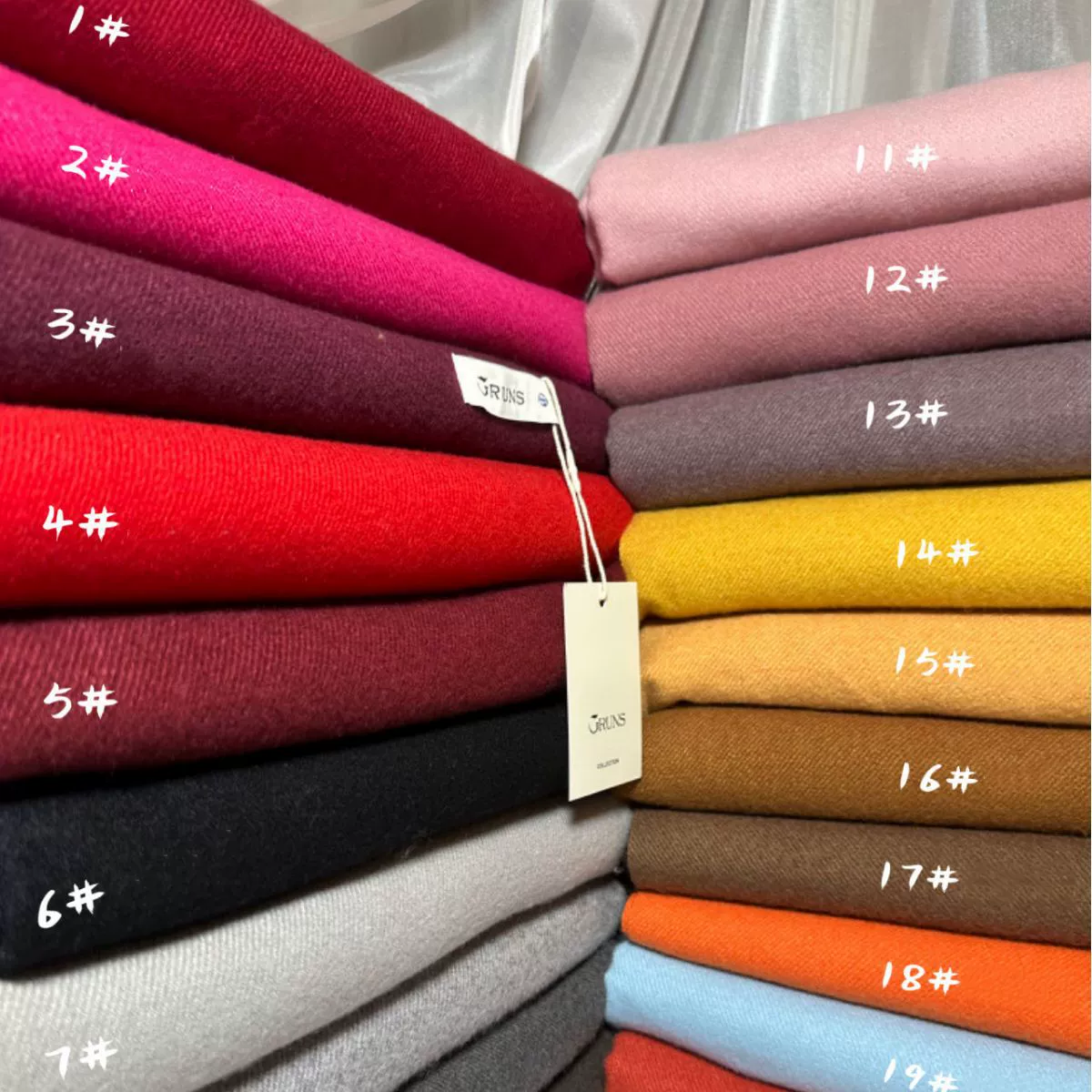 Demi‑season warm cashmere scarf, universal cloak wrap, 200 cm, 250 g, many colors