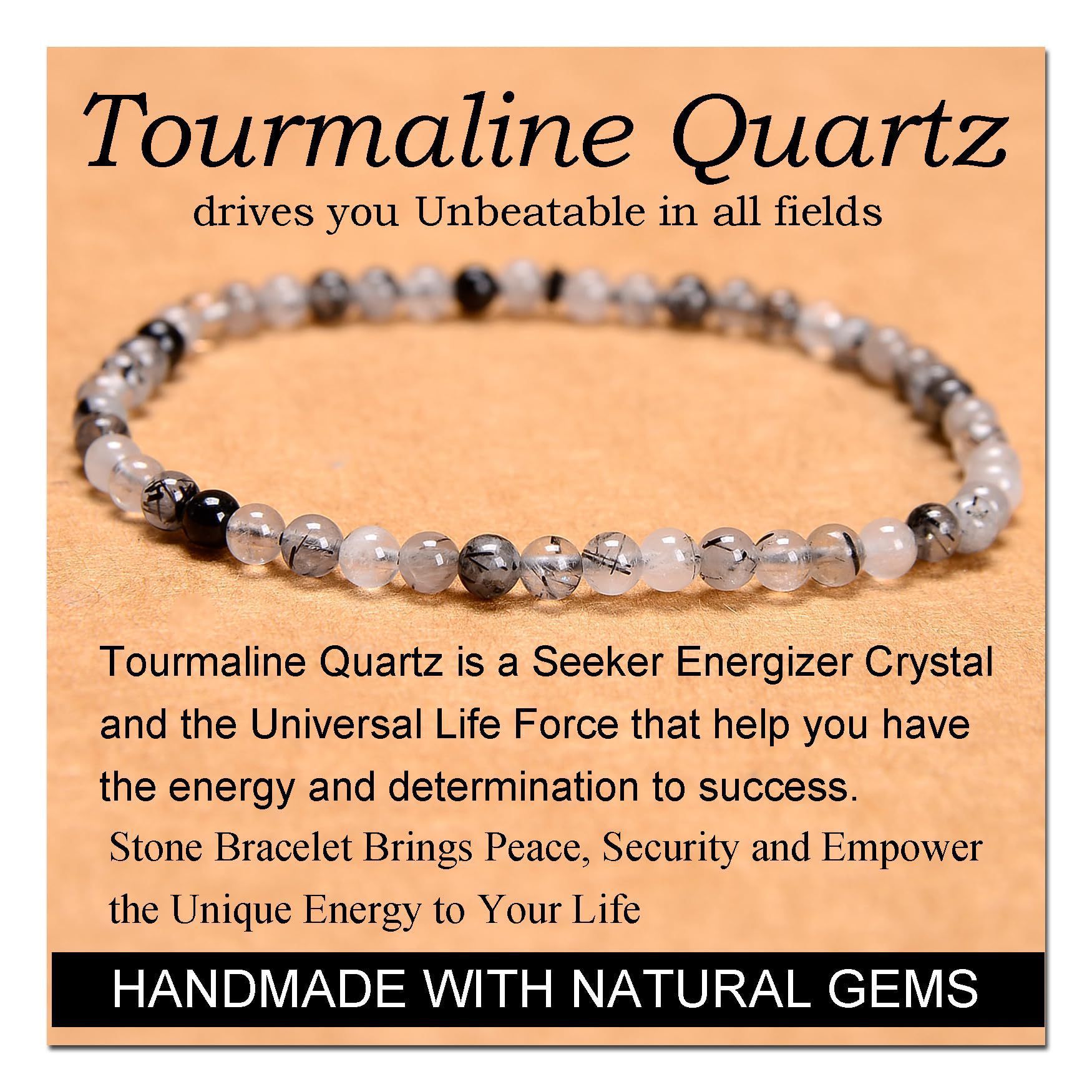 검은 머리 크리스탈 팔찌