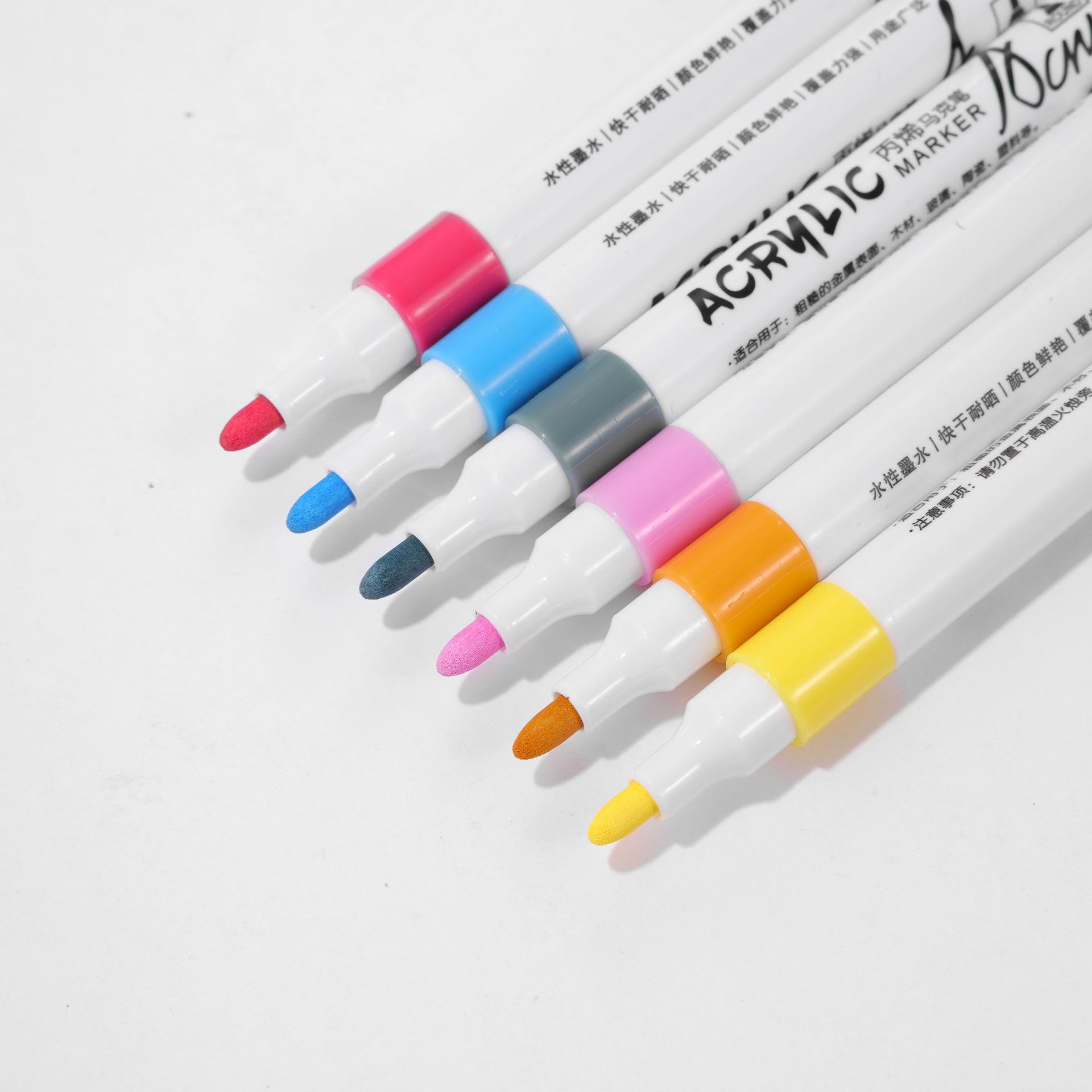 Traje de marcador de pintura acrílica específico para estudiantes en caja impermeable y pluma de pintura de acuarela opaca se puede laminar 80