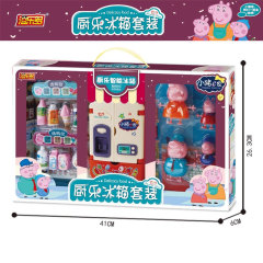 溢楽多の子豚e家の子供の子供の子供のおもちゃの保護具のスーツの女の子のままごとの別荘の販売機のおもちゃのプレゼント