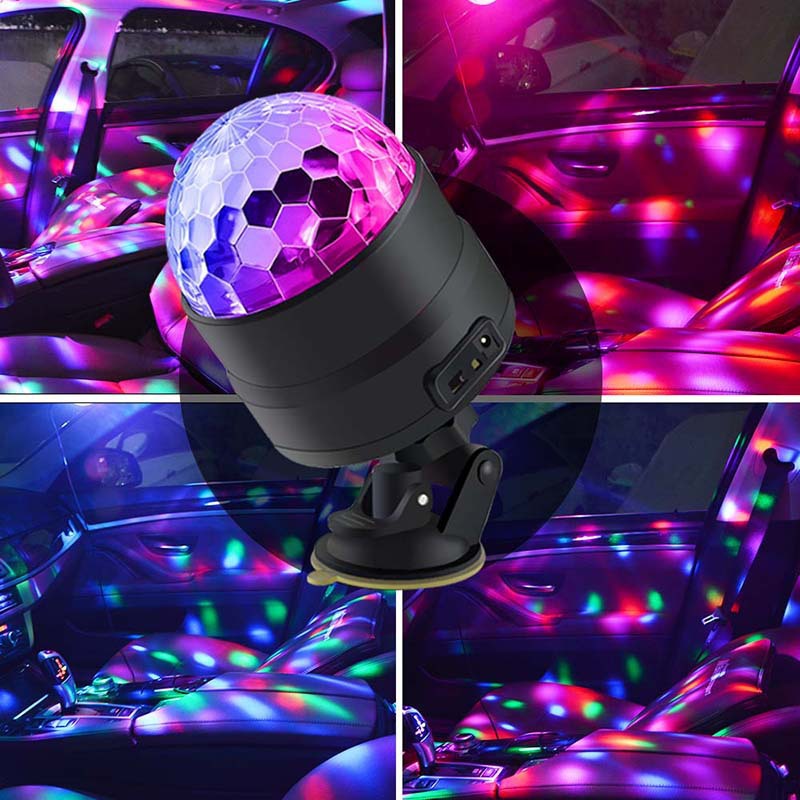 Luz de atmósfera interior del automóvil sin modificación LED luces de decoración de sueños controladas por voz del automóvil DJ luces coloridas luces de ritmo de música