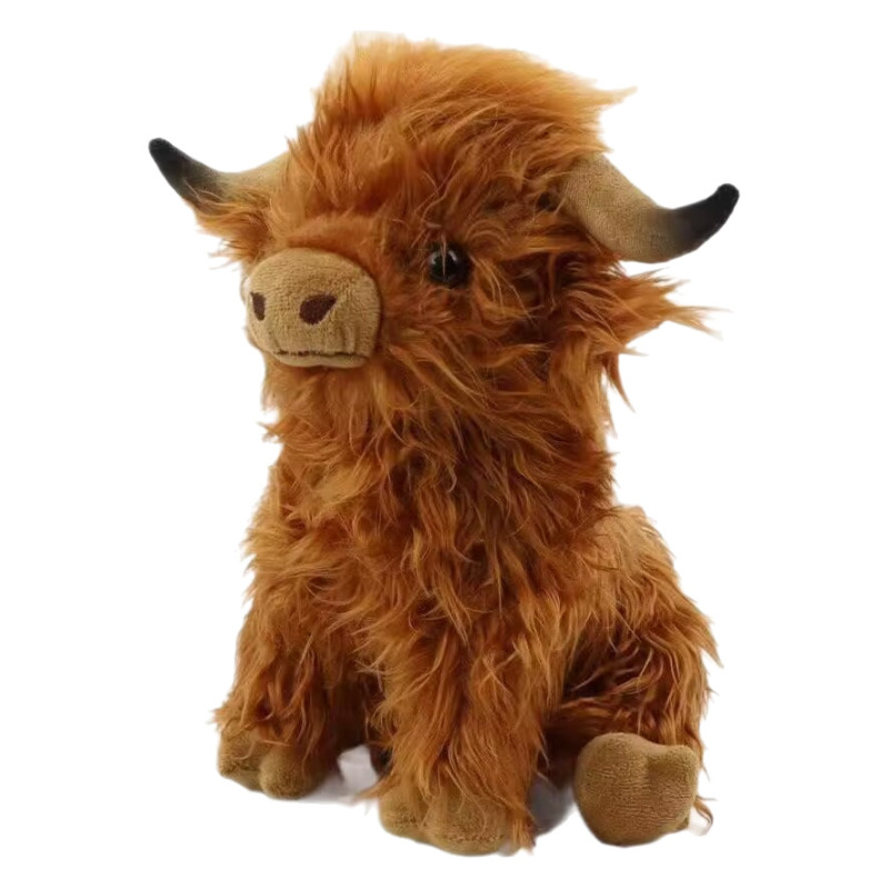 国境を越えた新製品ネット赤Highland Cowはスコットランド高地の牛のぬいぐるみのぬいぐるみの卸売りをシミュレートした|undefined