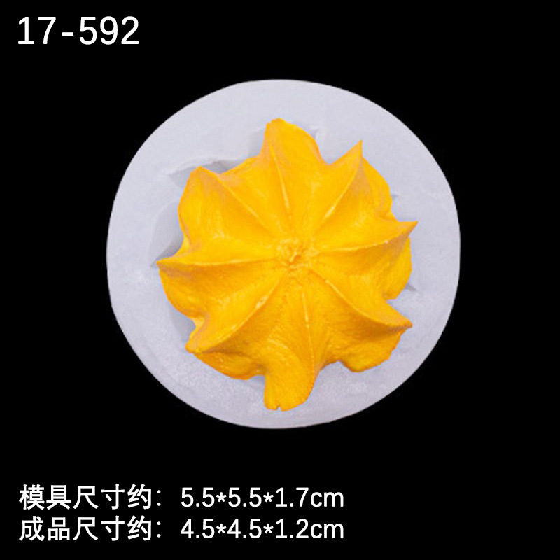 5 galletas crema grano forma silicona molde simulación cerámica suave arcilla alimentos pastel de chocolate Decoración