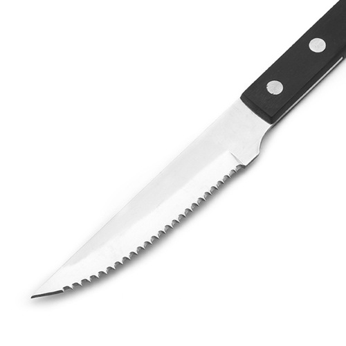 New Home Kitchen Tableware Plastic Handle Steak Knife Fork Spoon Set 3-Piece Set Stainless Steel Steak Tableware