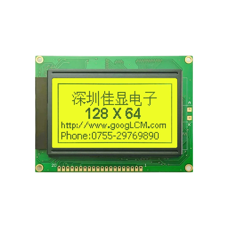 12864 Прибор с китайским шрифтом LCD экран 12864 желто-зеленый экран COB LCD LCD3V питание мотоциклетный LCM