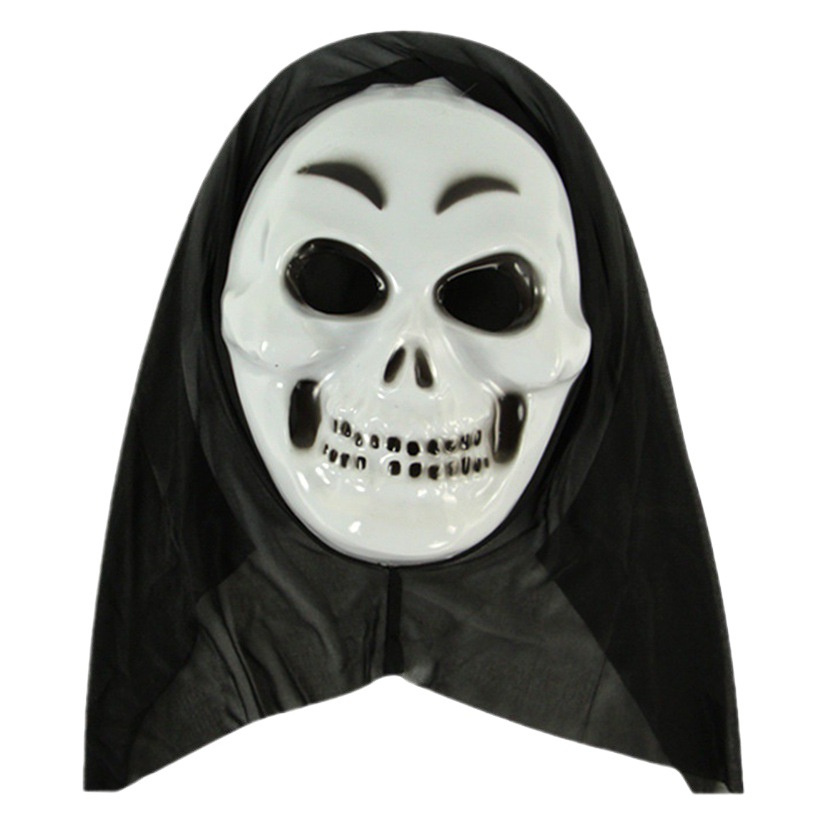 Halloween diablo apoyos toda la cabeza cubierta bruja gritando muñeca niños divertido fantasma máscara cráneo muerte