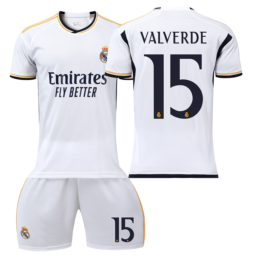 2324 Camiseta de fútbol del Real Madrid No. 7 Vinicius 5 Camiseta Belingham Mbappé 10 Modric Cross-border