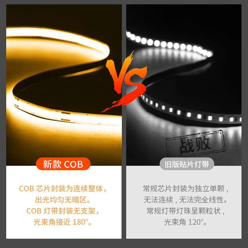 Tira de luz LED sin zona oscura, luz lineal de bajo voltaje 24V, tira de luz inteligente de doble color para techo y pared de fondo de sala de estar, alto rendimiento cromático 90.
