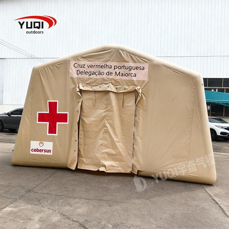 Manufacturer Customized Large Outdoor Medical Emergency Rescue Inflatable Tent Cdc Mobile Hygiene Tent