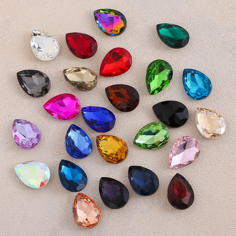 Water Drop Pointed Special-shaped Diamond Real Silver Plated Bottom Glass Rhinestone Bag Hair Accessories Clothing Accessories Pointed Bottom Water Drop Diamond Water Drop Pointed Special-shaped Diamond Real Silver Plated Bottom Glass Rhinestone Bag Hair Accessories Clothing Accessories Pointed Bottom Water Drop Diamond