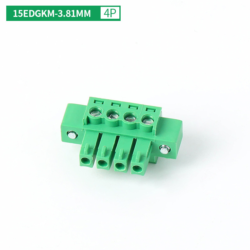 15edgk-3.8mmプラグインpcb端子ベンディングストレートソケット2/3/4/16p耳付フランジ|undefined
