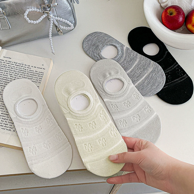 Южная Корея Dongdaemun Butterfly Locks Женские Летние 2025 Тонкие сетчатые дышащие силиконовые нескользкие носки