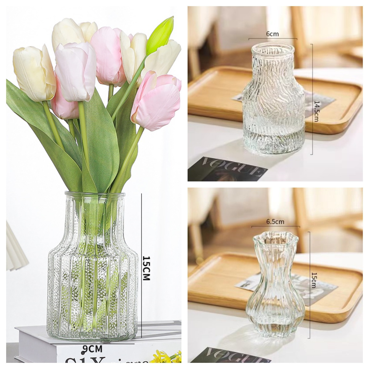 [Entrega de una pieza] en línea Celebrity ins florero al por mayor flores planta verde rosa Lily sala de estar acuática Decoración del florero