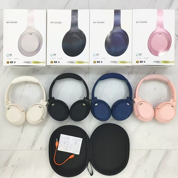 Cross-Border New Wh-1000Xm4 Head-Mounted Sports Wireless Bluetooth Headset Leather-Covered Ear Wireless Call Headset Cross-Border New Wh-1000Xm4 Head-Mounted Sports Wireless Bluetooth Headset Leather-Covered Ear Wireless Call Headset