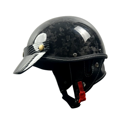 National Standard 3C Certified Carbon | Motosiklet kaskı (dəbilqə) - black-carbon-fiber-helmet-forged-pattern-without-goggles-m